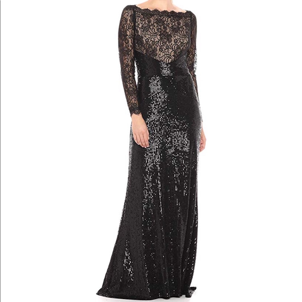 tadashi shoji black sequin dress Tadashi Shoji Womens Sequined Open Back Cocktail Dress, Black